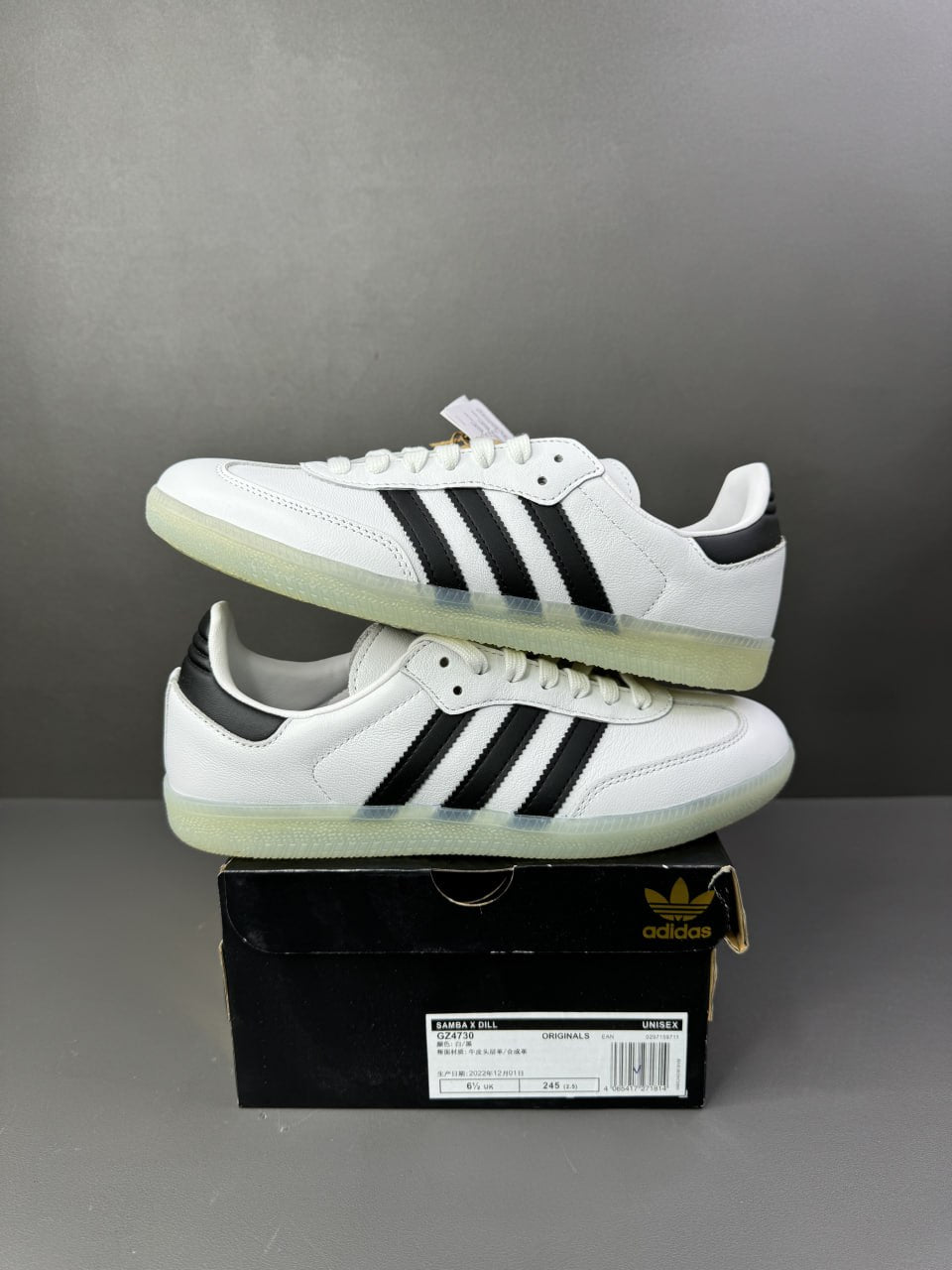 Adidas Samba x
Jason Dill "White Black"