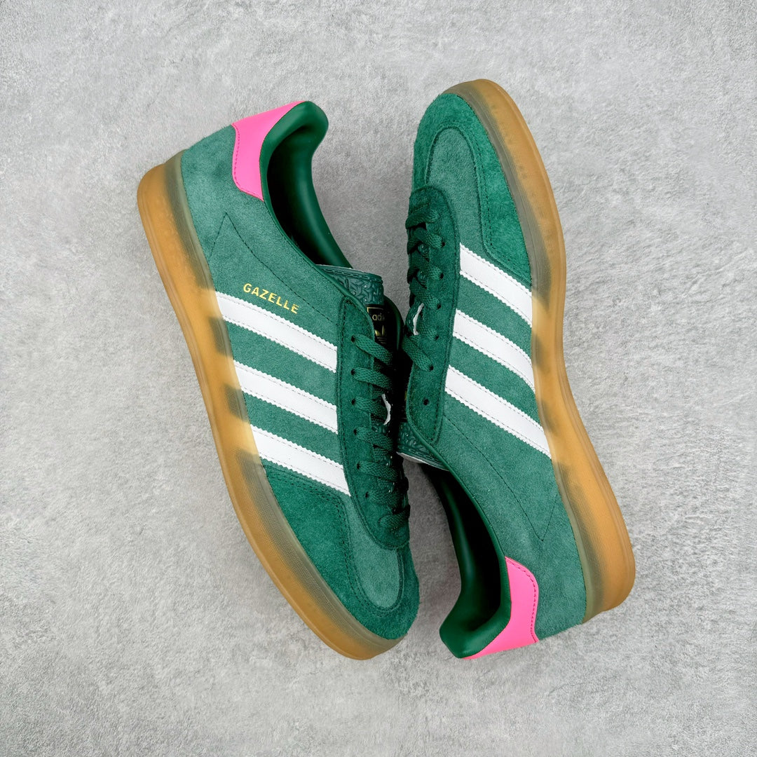 Adidas Gazelle Indoor
"Collegiate Green Lucid Pink"