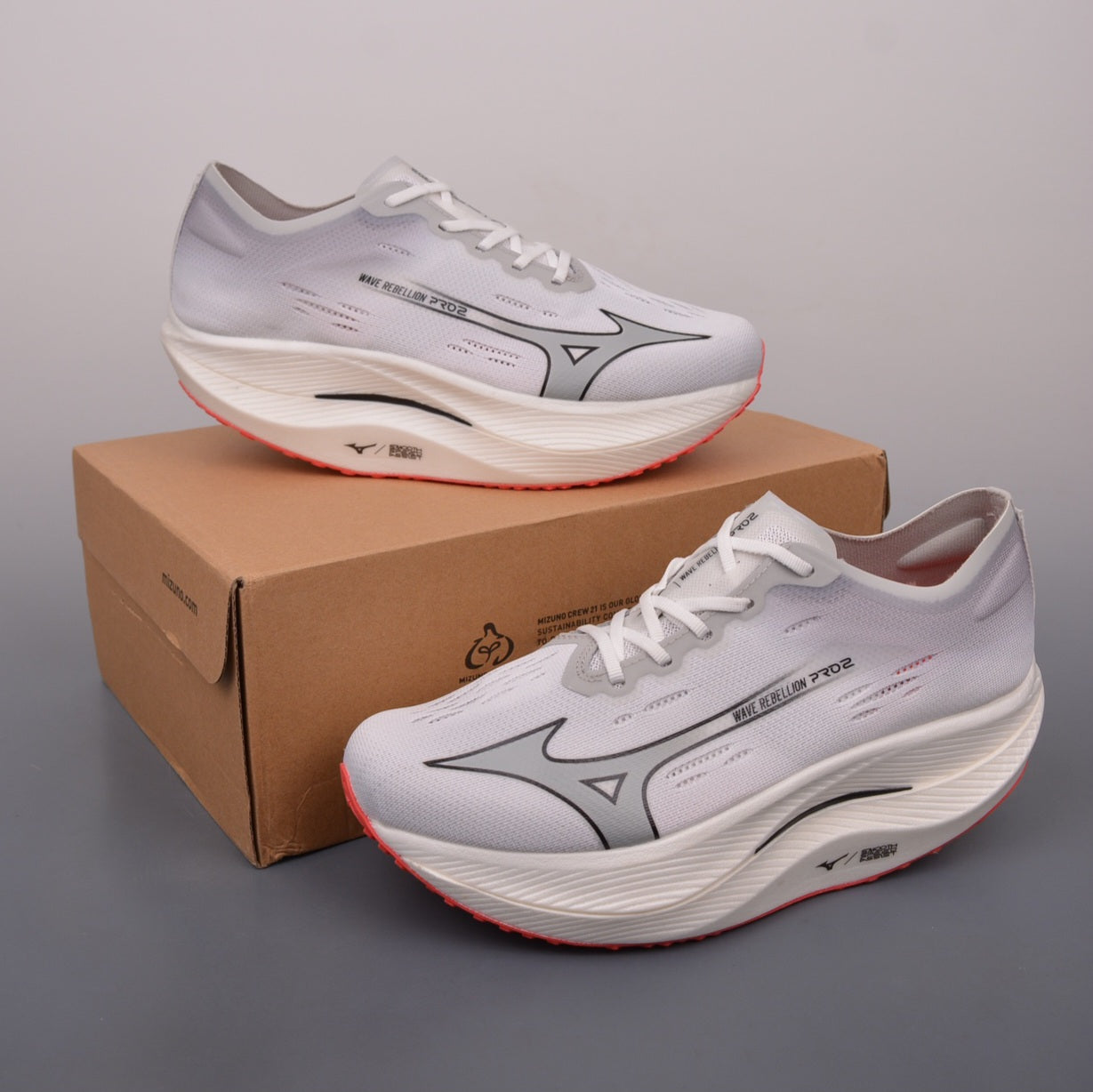 Mizuno Wave Rebellion Pro 2 "White Cayenne"
