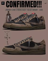 Air Jordan 1 Retro Low OG SP x
Travis Scott "Velvet Brown"