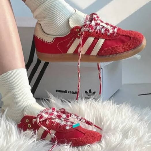 Adidas Samba OG x Wales Bonner "Red White" Sneaker Point Zona Norte Adidas Samba OG x Wales Bonner "Red White" Sneaker Point Zona Norte