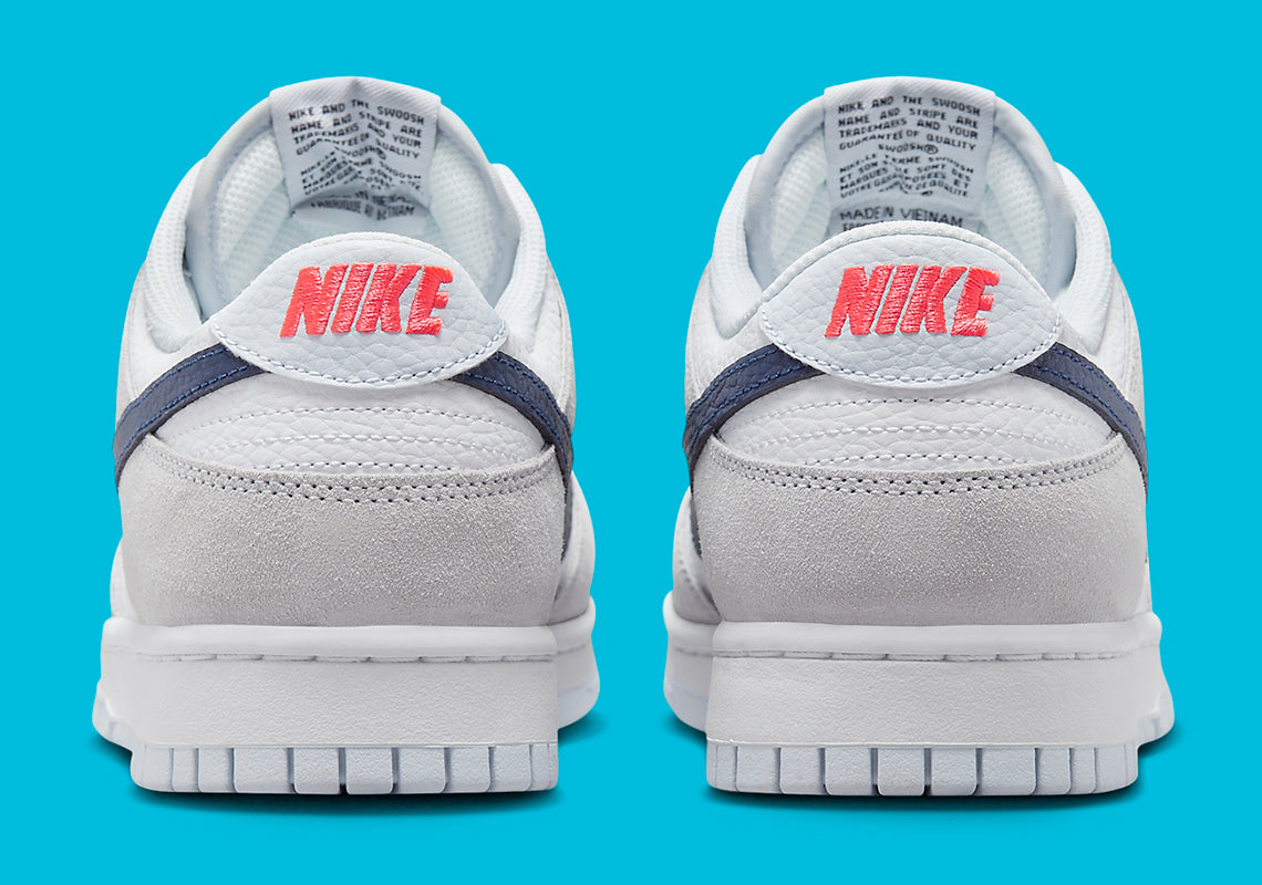 Nike Dunk Low
"White Grey Navy Aqua Mini Swoosh"