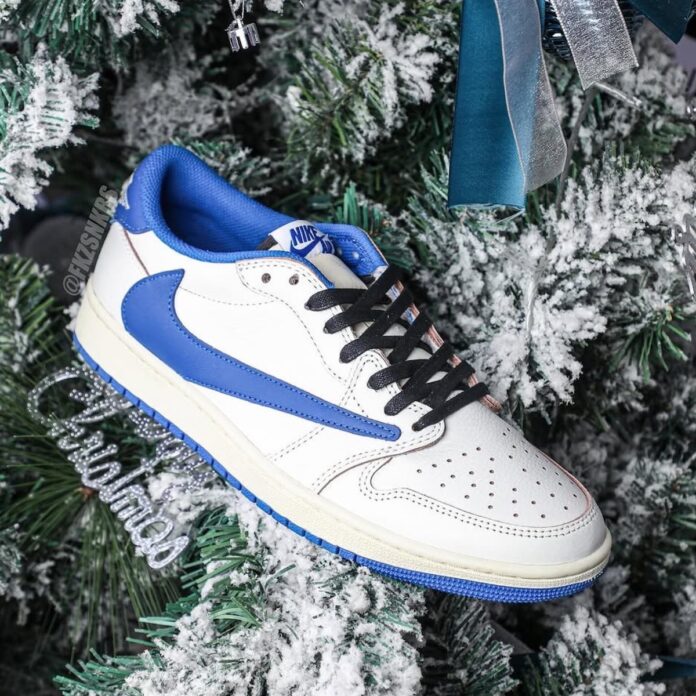 Air Jordan 1 Retro Low OG SP
Fragment x Travis Scott "Sail Military Blue"