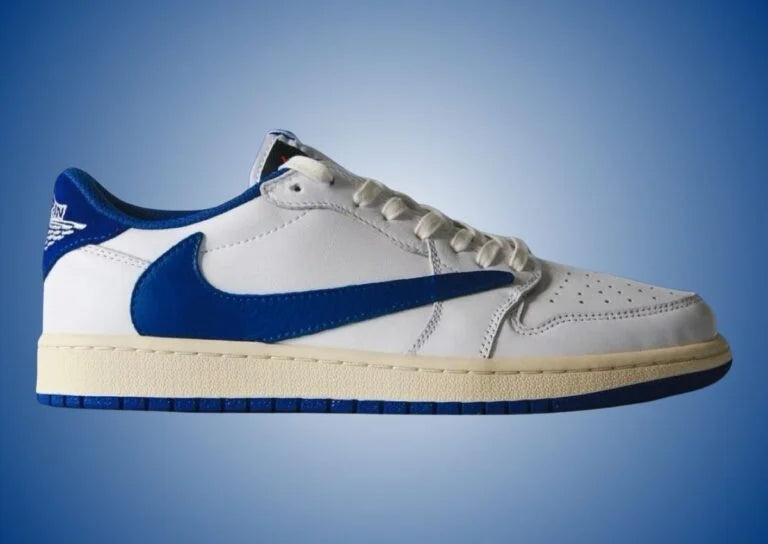 Air Jordan 1 Retro Low OG SP
Fragment x Travis Scott "Sail Military Blue"