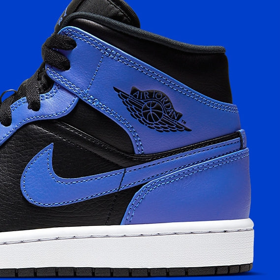 Air Jordan 1 Mid
"Hyper Royal Tumbled Leather"