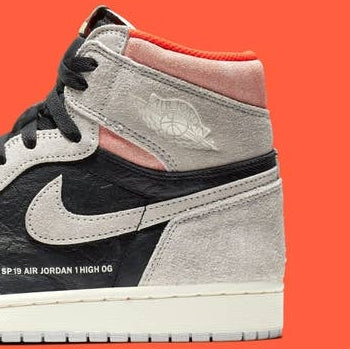 Air Jordan 1 Retro High
"Neutral Grey Hyper Crimson"