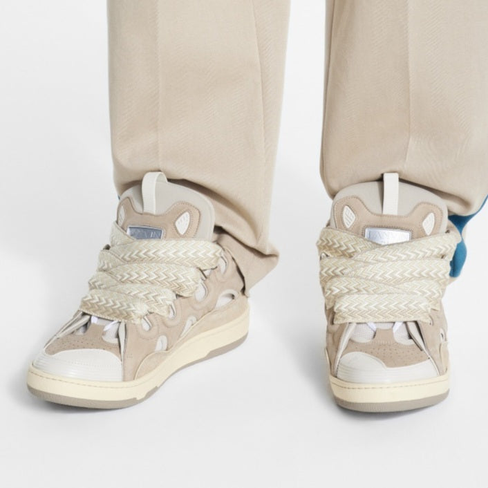 Lanvin Curb Sneaker
"Ecru" Lace-Up