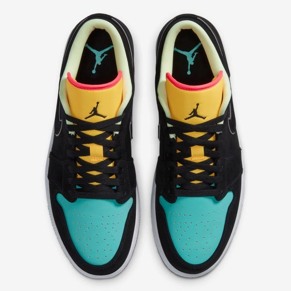 Air Jordan 1 Low
"Black Aurora Green Laser Orange"