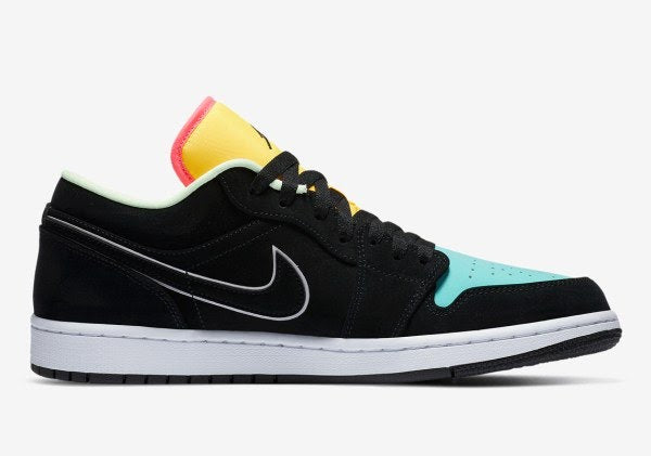 Air Jordan 1 Low
"Black Aurora Green Laser Orange"