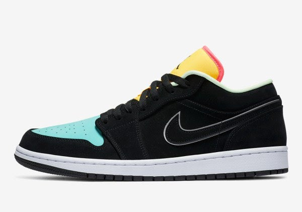 Air Jordan 1 Low
"Black Aurora Green Laser Orange"