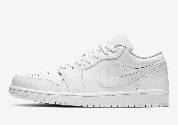 Air Jordan 1 Low
"Triple White Tumbled Leather"