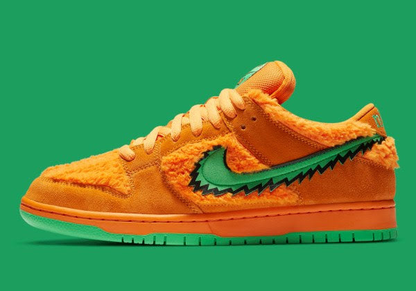 Nike SB Dunk Low x 
Grateful Dead Bears "Orange"