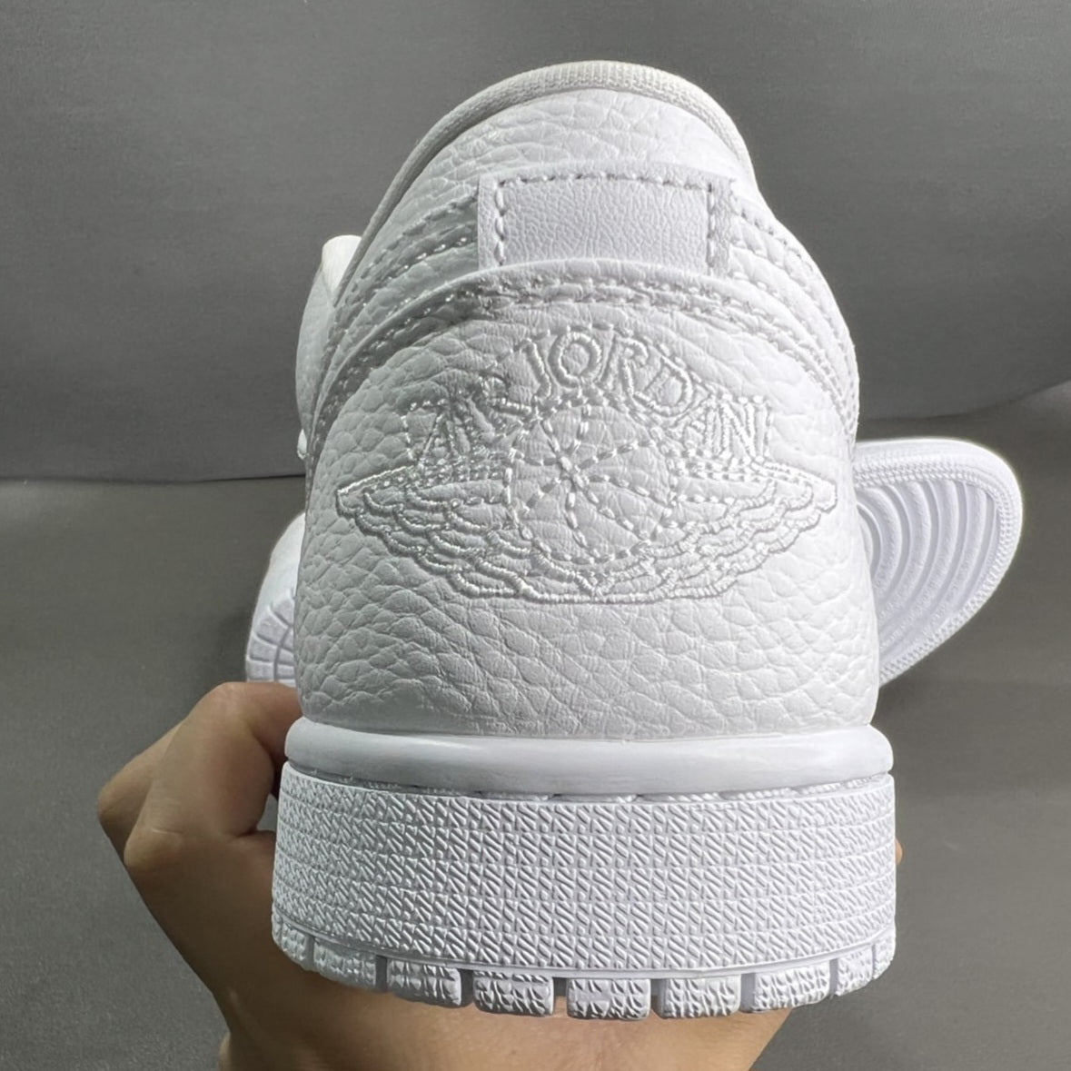 Air Jordan 1 Low
"Triple White Tumbled Leather"