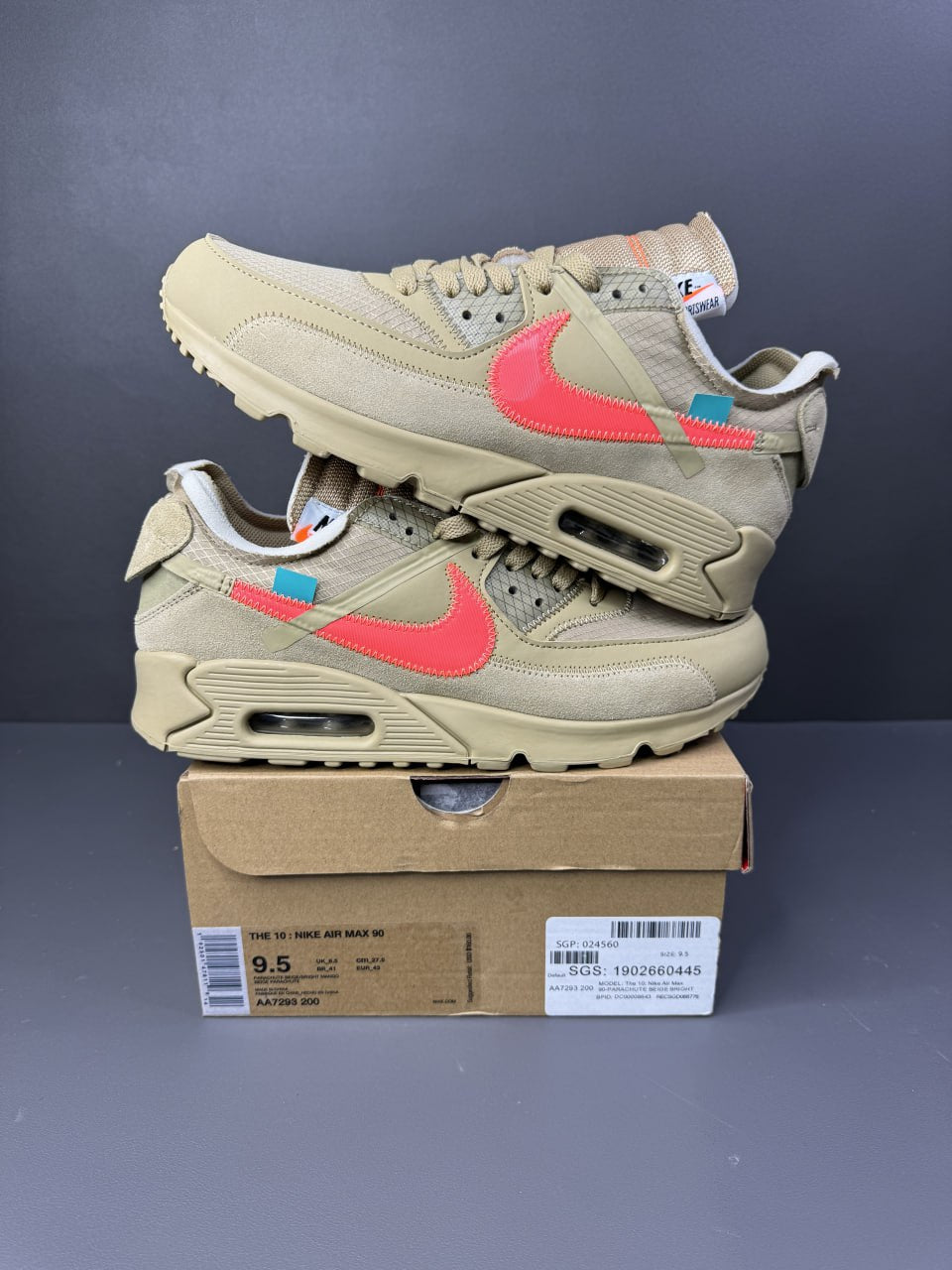 Air Max 90 x 
Off-White "Desert Ore"