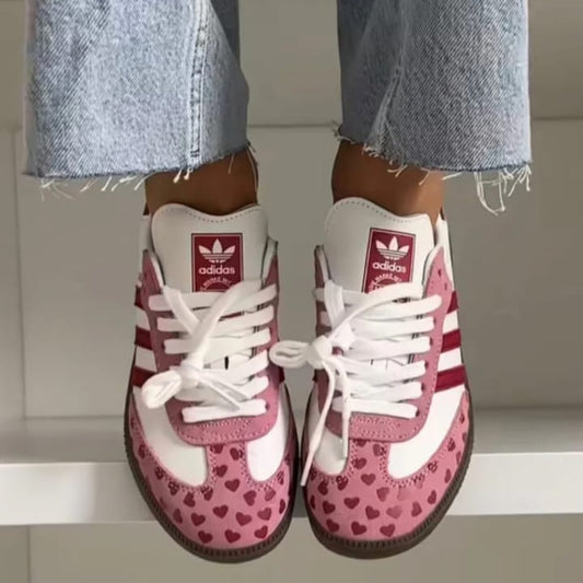 Adidas Samba OG x Comme des Garcons (CDG) "Red Pink Cloud White Brown"