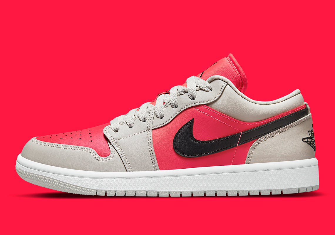 Air Jordan 1 Retro Low
"Light Iron Ore Siren Red"