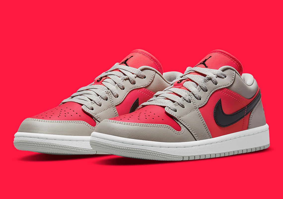 Air Jordan 1 Retro Low
"Light Iron Ore Siren Red"