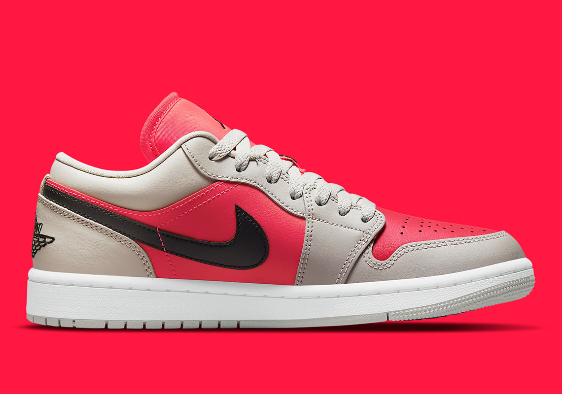 Air Jordan 1 Retro Low
"Light Iron Ore Siren Red"