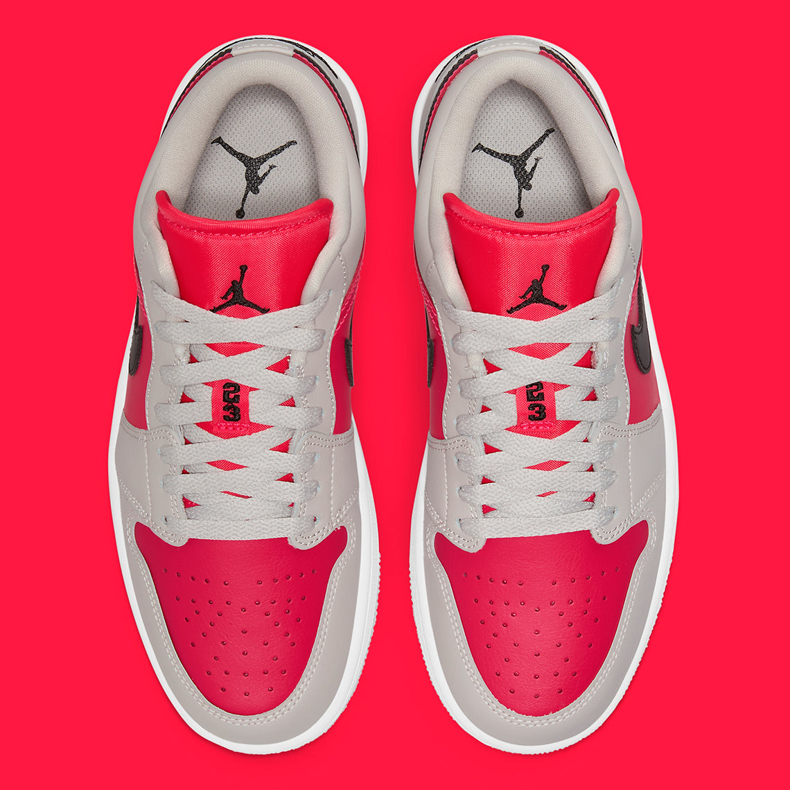 Air Jordan 1 Retro Low
"Light Iron Ore Siren Red"