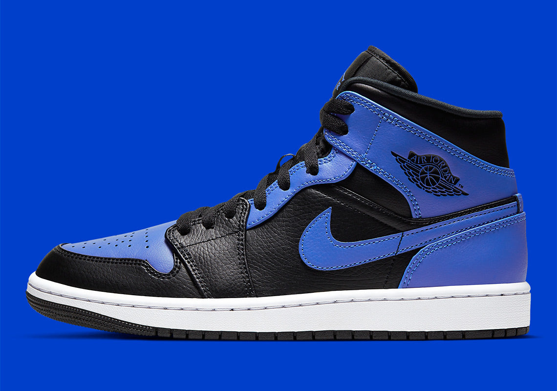 Air Jordan 1 Mid
"Hyper Royal Tumbled Leather"