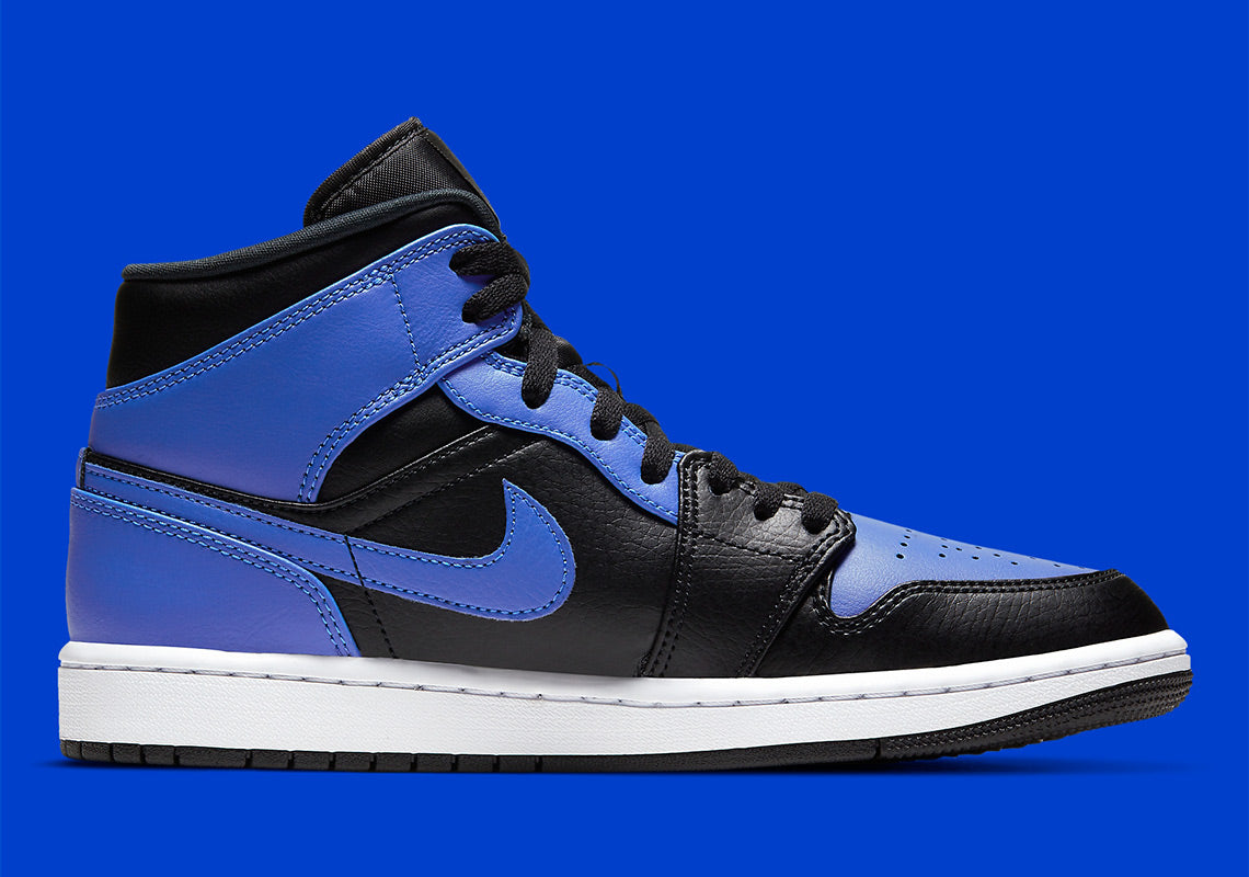 Air Jordan 1 Mid
"Hyper Royal Tumbled Leather"