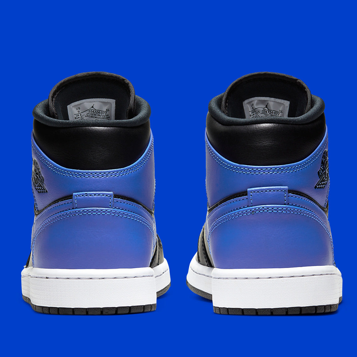 Air Jordan 1 Mid
"Hyper Royal Tumbled Leather"