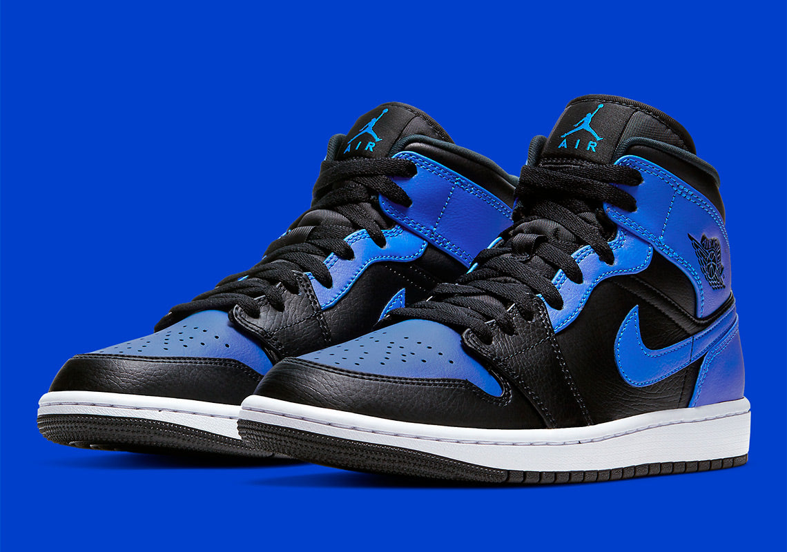 Air Jordan 1 Mid
"Hyper Royal Tumbled Leather"