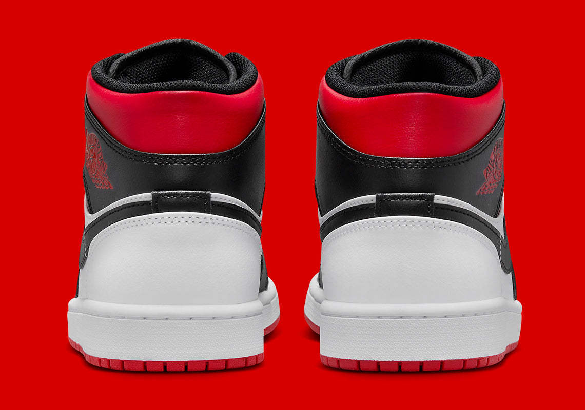 Air Jordan 1 Mid "Gym Red & Black Toe"