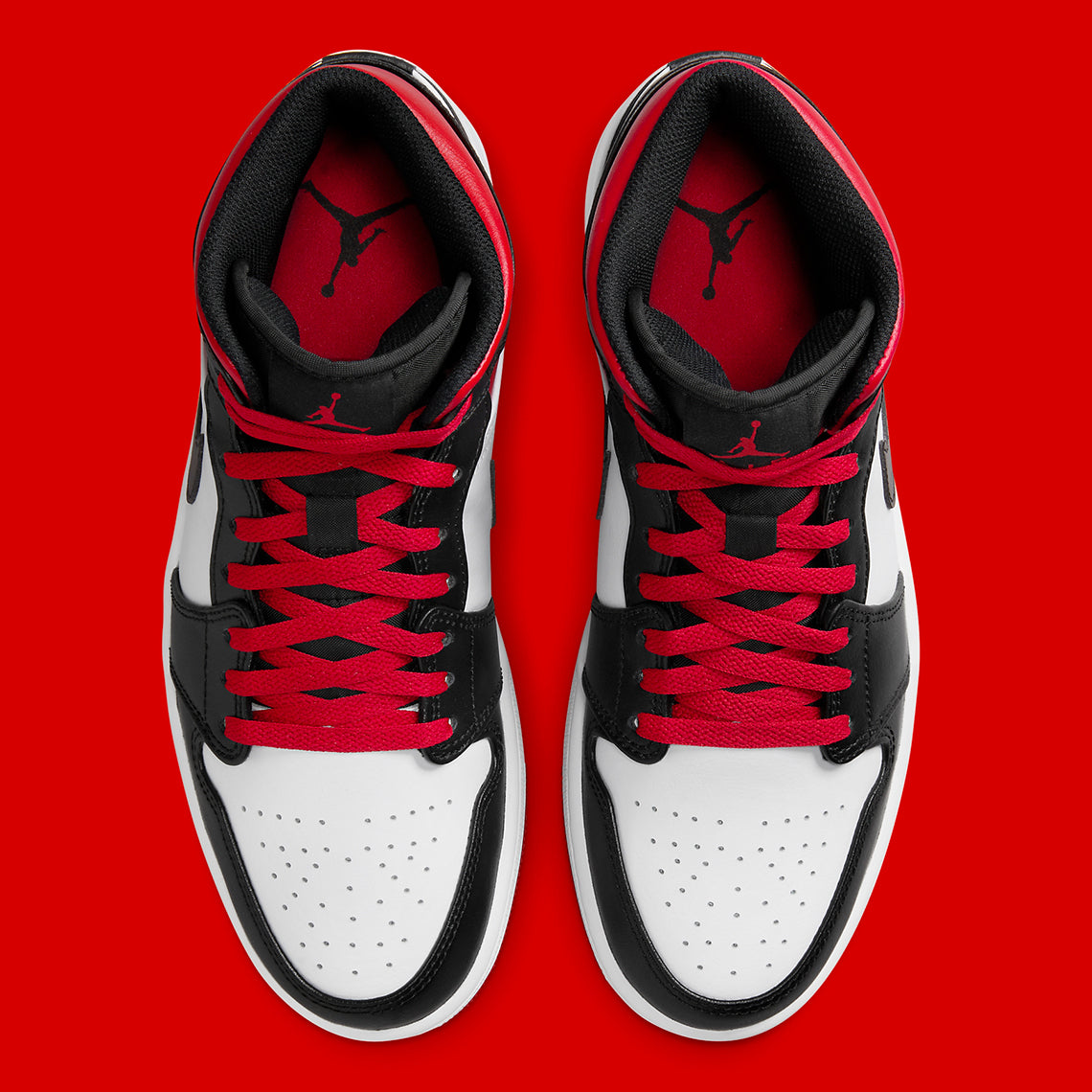 Air Jordan 1 Mid "Gym Red & Black Toe"