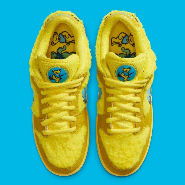 Nike SB Dunk Low x 
Grateful Dead Bears "Opti Yellow"
