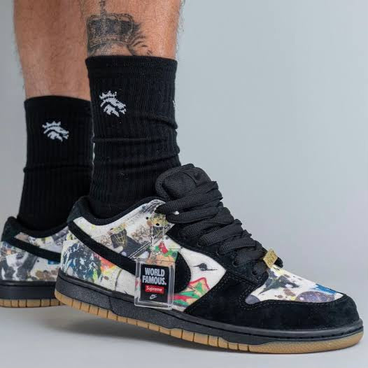 Nike SB Dunk Low x 
Supreme "Rammellzee"