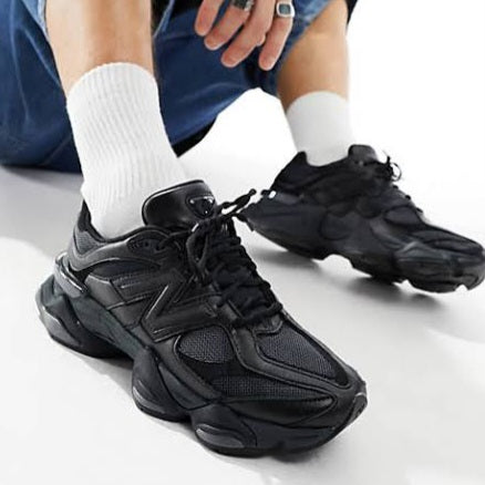 New Balance 9060
"Triple Black Leather"