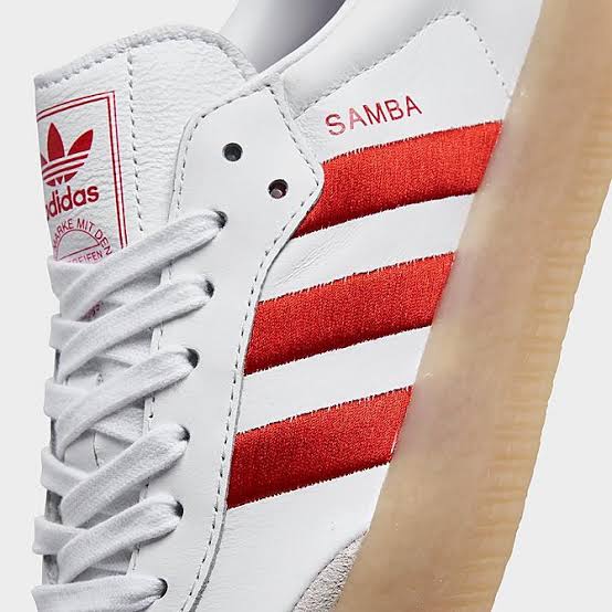 Adidas Sambae
"White Better Scarlet Gum" (Women's)