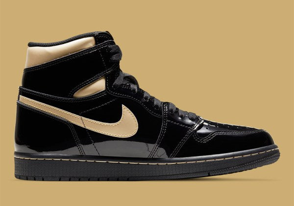 Air Jordan 1 Retro High
"Black Metallic Gold"