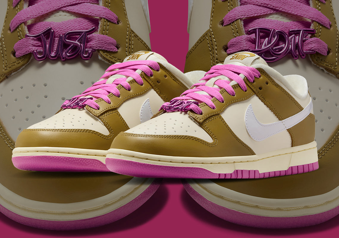 Nike Dunk Low SE
"Just Do it Bronzine Pink" (Women's)