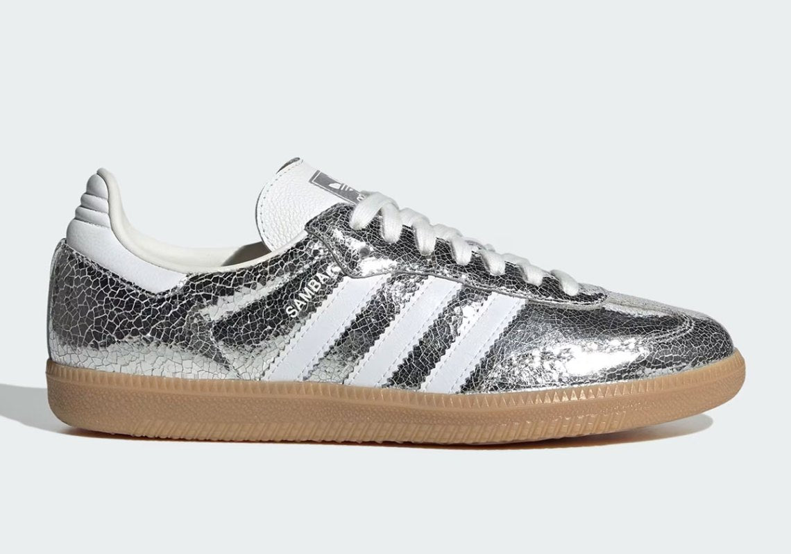 Adidas Samba OG
"Silver Metallic Cracked Leather" (Women's)