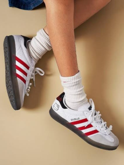 Adidas Gazelle Indoor x Hello Kitty  *50th Anniversary* "Cloud White Red" (Women's)