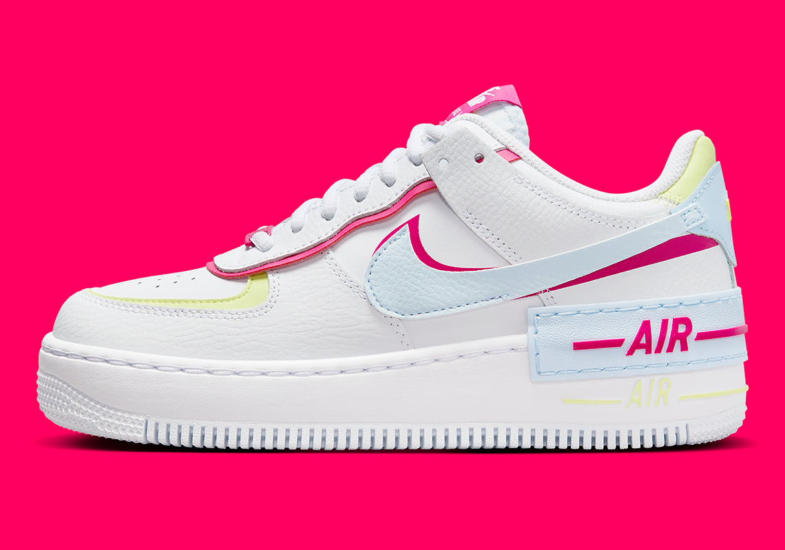 Air Force 1 Low Shadow "White Blue Tint Fireberry" (Women's)