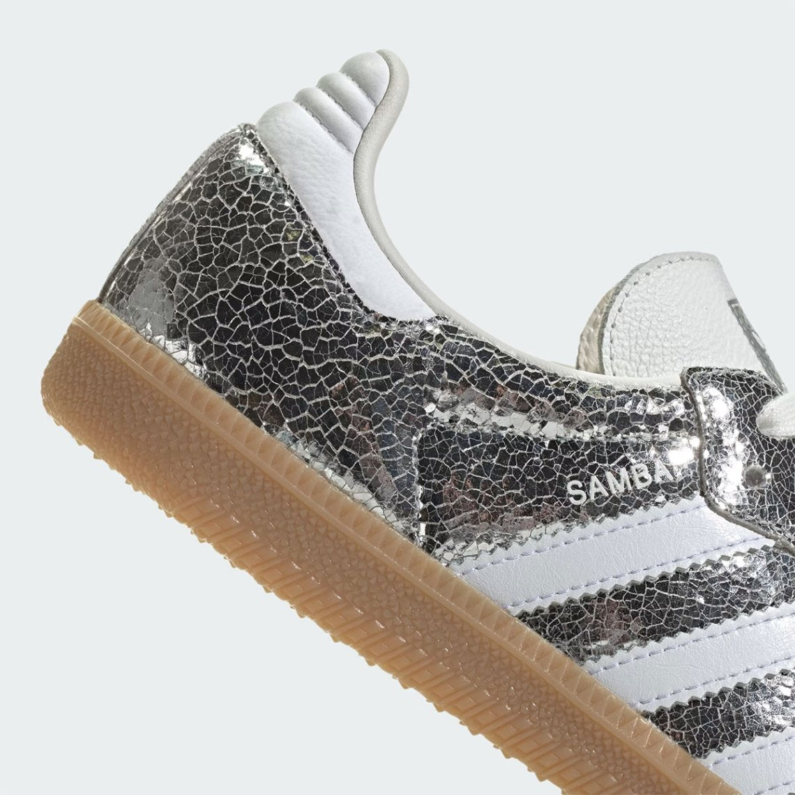 Adidas Samba OG
"Silver Metallic Cracked Leather" (Women's)