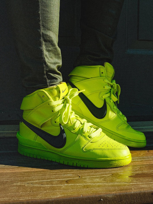 Nike Dunk High x AMBUSH "Flash Lime"