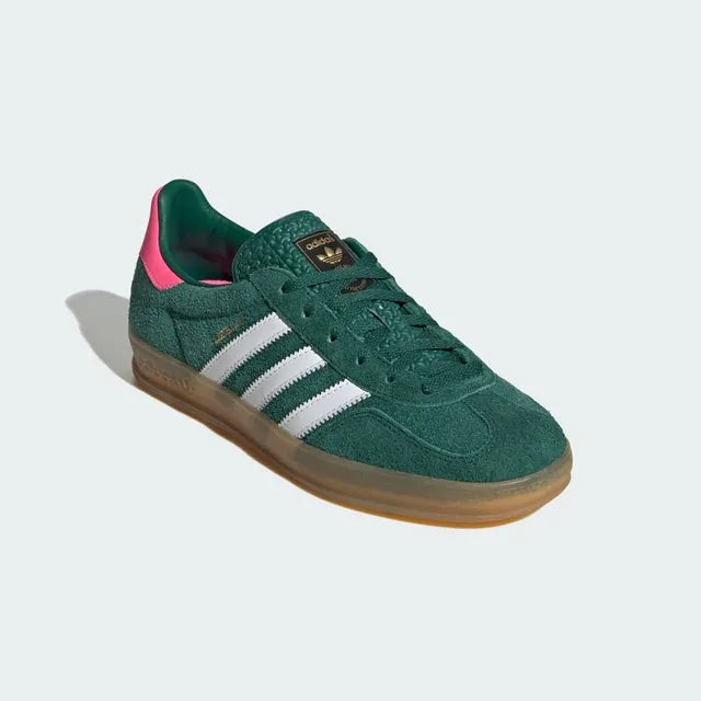 Adidas Gazelle Indoor
"Collegiate Green Lucid Pink"