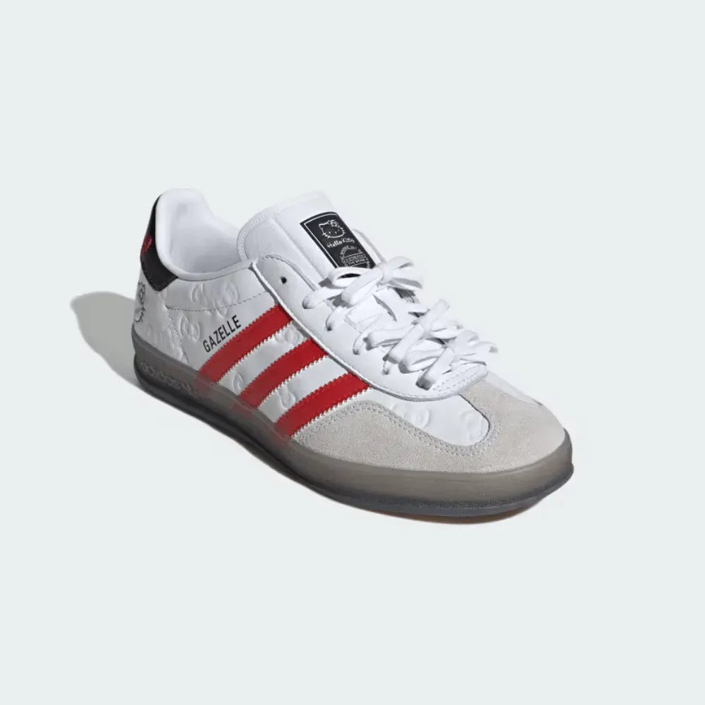 Adidas Gazelle Indoor x Hello Kitty  *50th Anniversary* "Cloud White Red" (Women's)