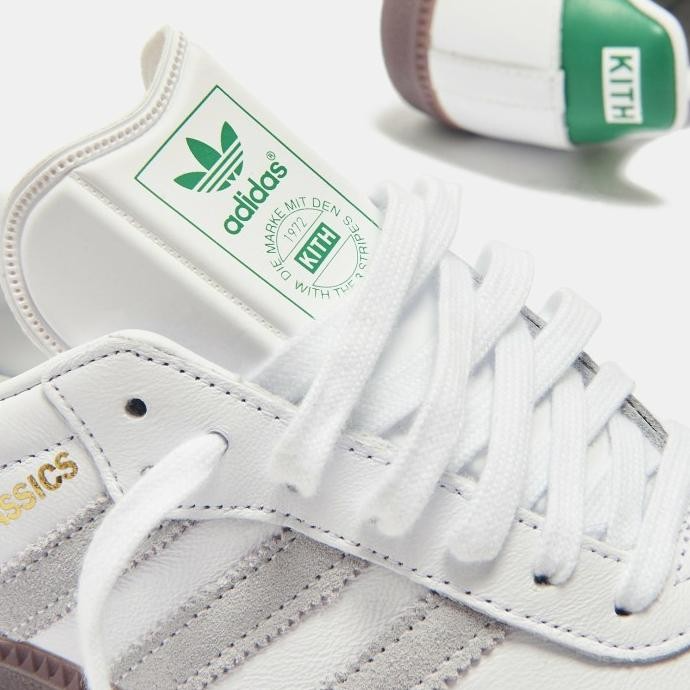 Adidas Samba OG x 
Kith Classics "White Green"