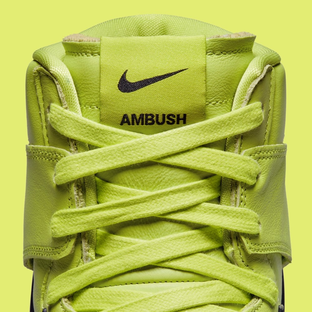 Nike Dunk High x AMBUSH "Flash Lime"