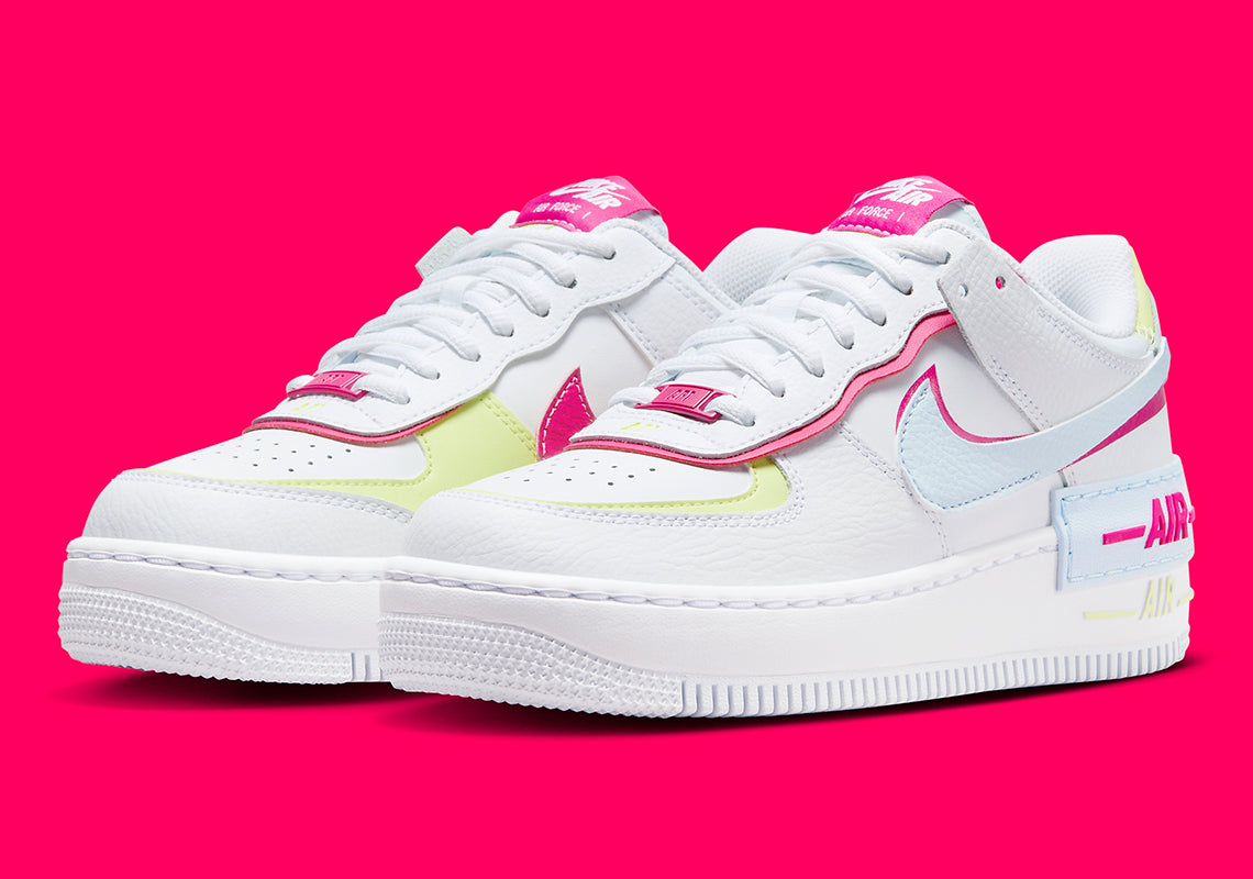 Air Force 1 Low Shadow "White Blue Tint Fireberry" (Women's)