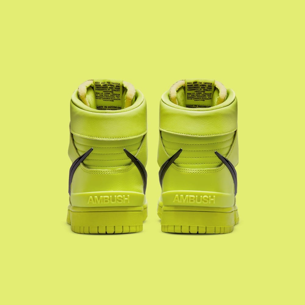 Nike Dunk High x AMBUSH "Flash Lime"