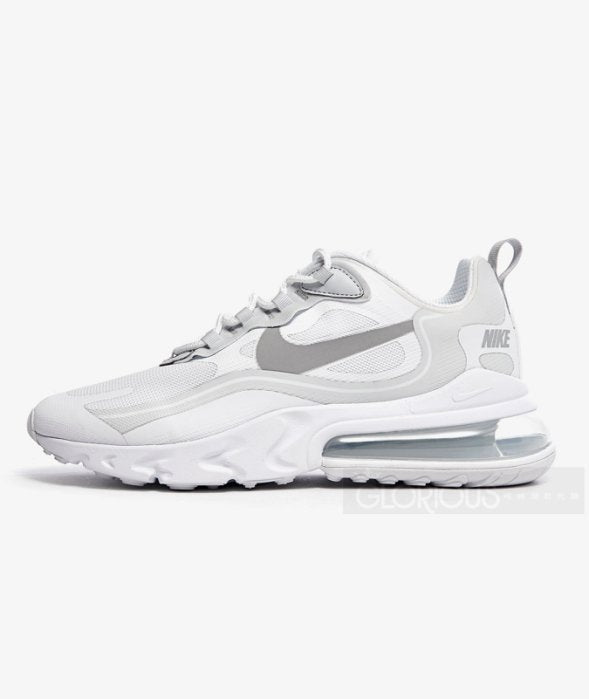 Air Max 270 React "White Ligth Smoke Grey"