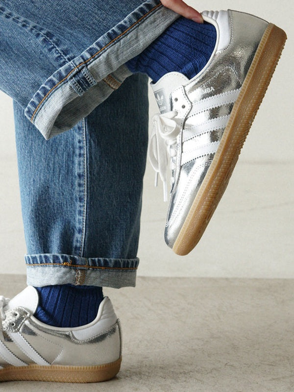 Adidas Samba OG
"Silver Metallic Cracked Leather" (Women's)