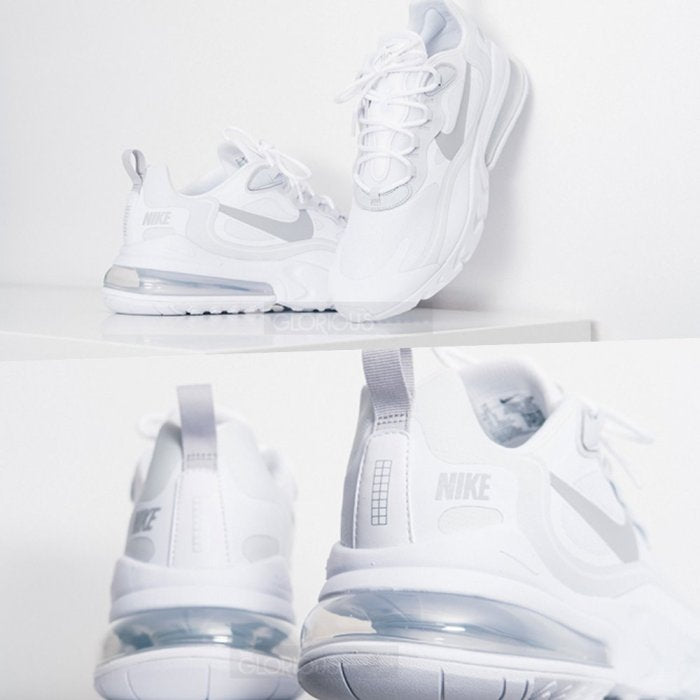 Air Max 270 React "White Ligth Smoke Grey"