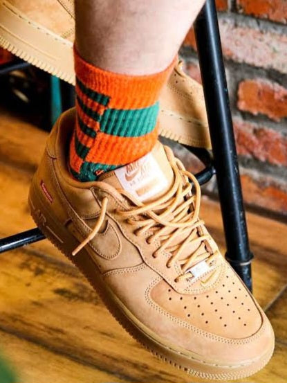 Supreme x Air Force I Low SP "Wheat"